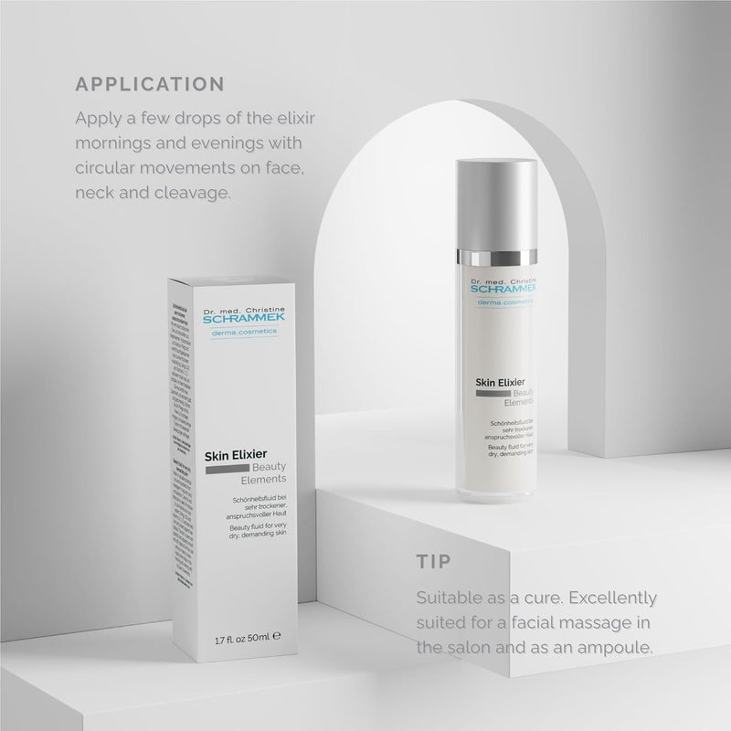 Dr. Schrammek Skin Elixier - 1.7 fl oz Beauty Fluid for Very Dry & Demanding Skin with Vitamin C for Cell Renewal and Wrinkle Reduction - Image 4